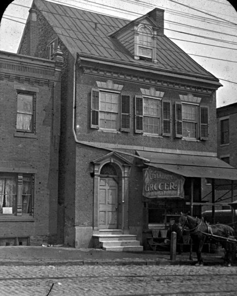  Exterior view of front facade of 5011 Main St  in Old Germantown  Circa 1910 